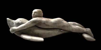 "a Paolo" - 2010, withe marble, 70x30x25cm, private collection